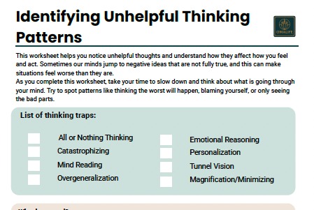 Spot the Unhelpful Thoughts