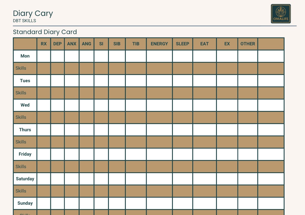 DBT Diary Card